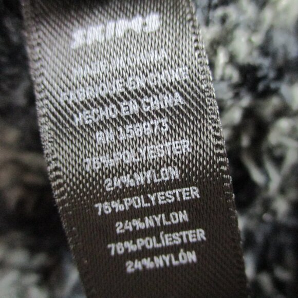 SKIMS Cozy Houndstooth Sweater Unisex Small Onyx Soft Fuzzy Lounge Comfort NWOT - Picture 5 of 9